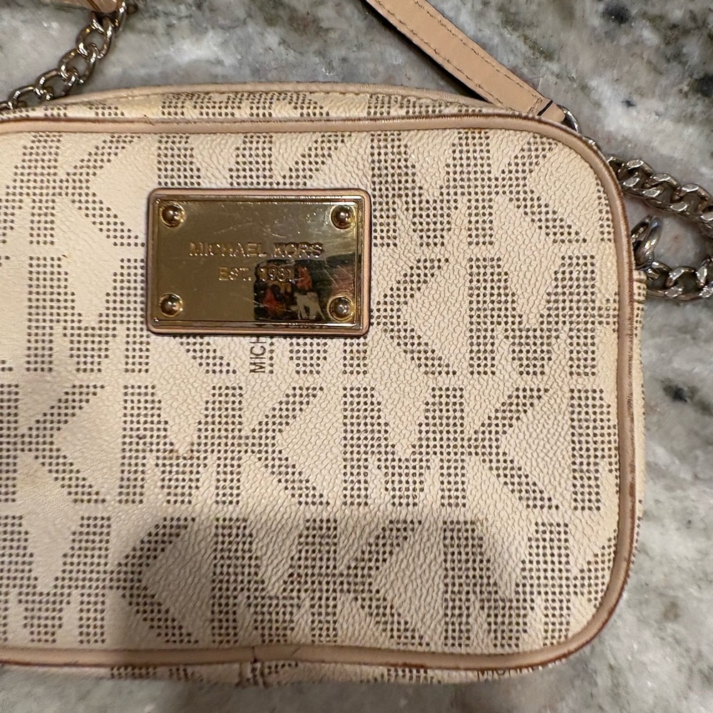 Michael Kors Cream Crossbody Bag